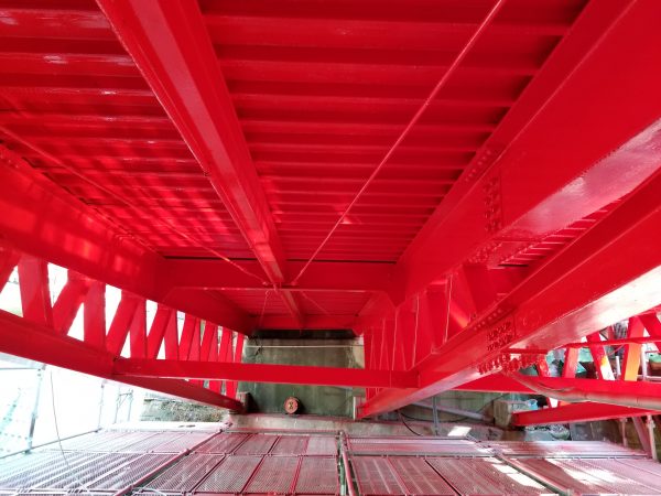 静岡県掛川市／倉真温泉の橋塗装工事
