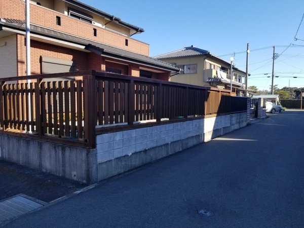 静岡県掛川市／A様柵の塗装工事